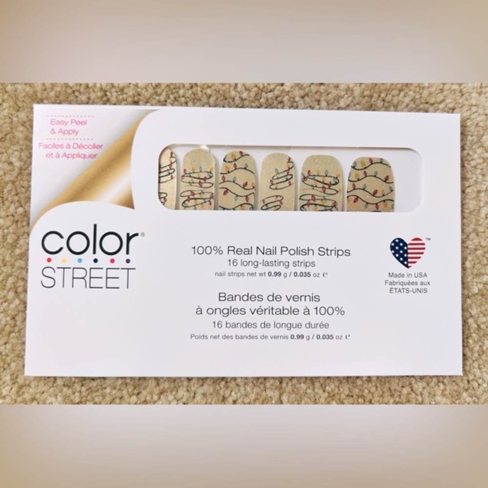 Unopened Color Street nail strips Light It Up